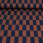 Preview: Baumwoll-Canvas Blocks marsalarot dunkelblau